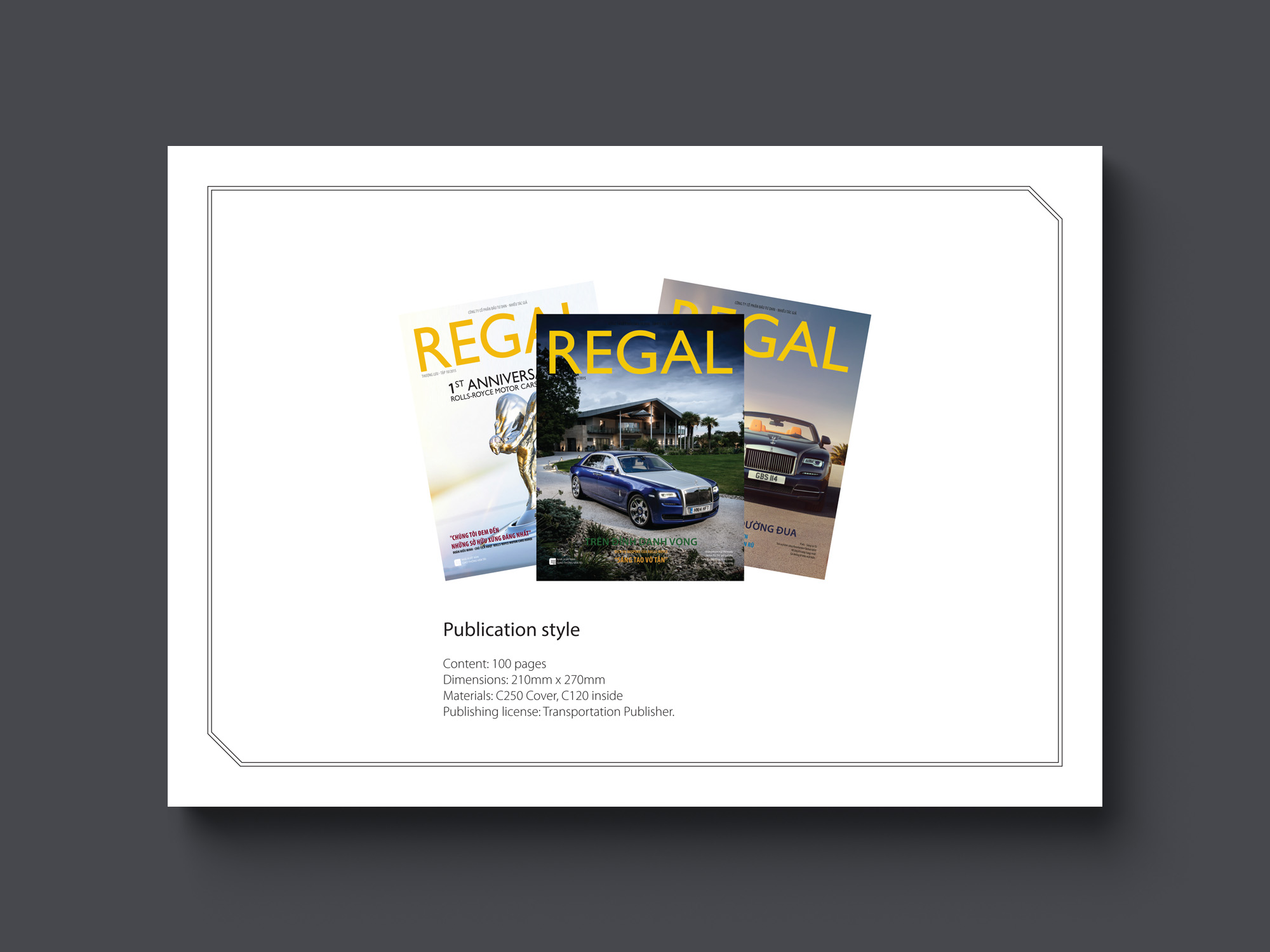 Regal media kit design 2016