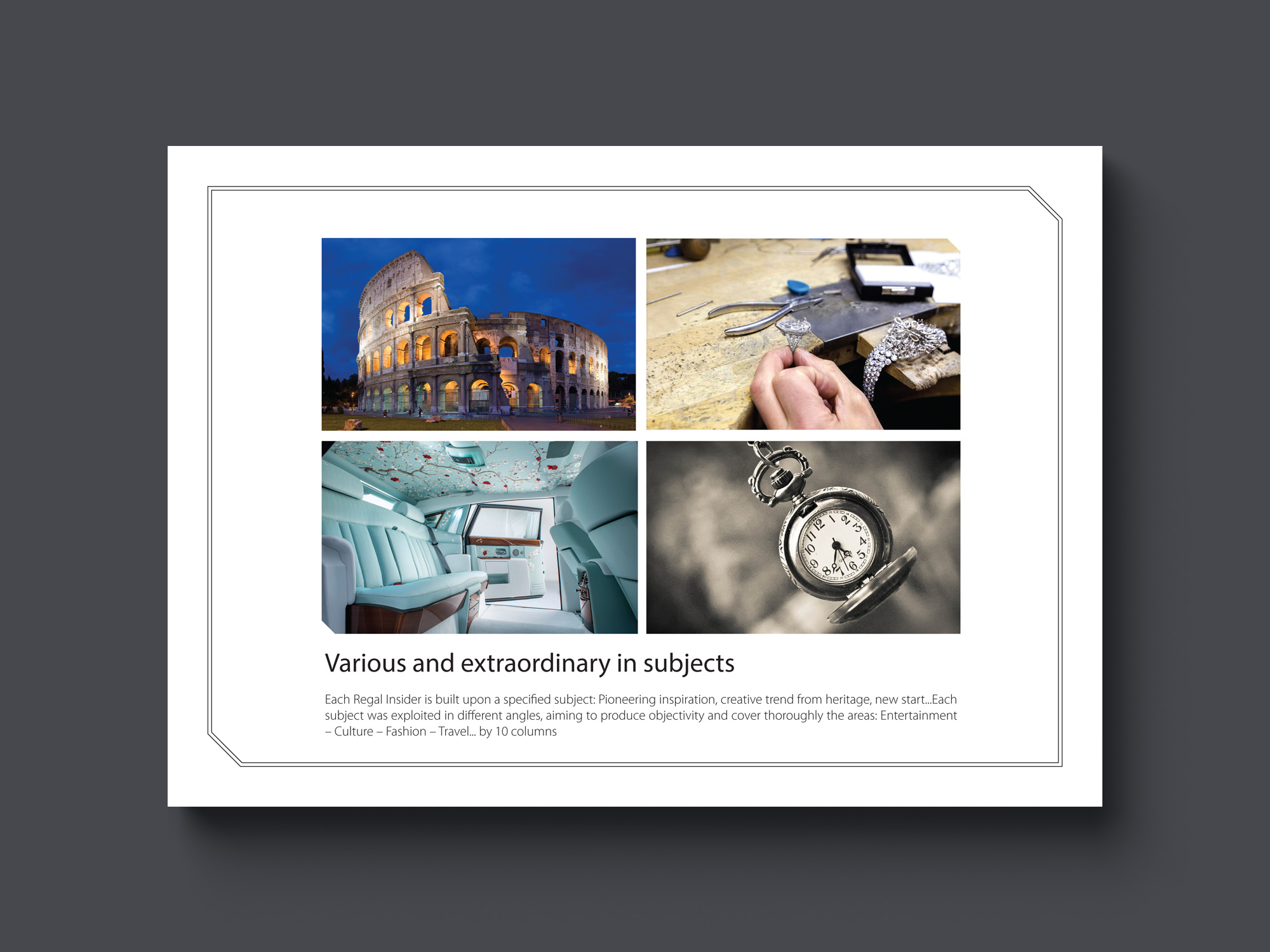 Regal media kit design 2016