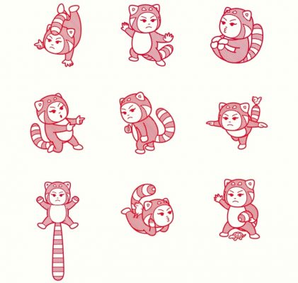 Thương hiệu RedTail thiết kế bởi Bravo Rocks và Kimiaki Yaegashi