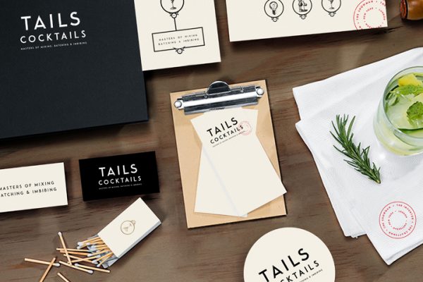 Gói nhận dạng và đóng gói thương hiệu của Tails được thiết kế bởi Sheridan & Co